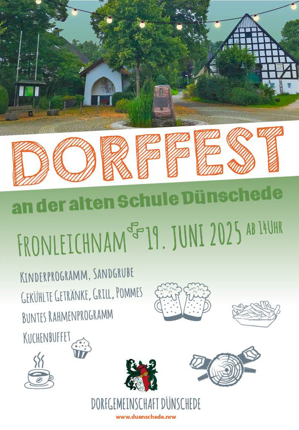 Plakat DINA2 Dorffest 2025